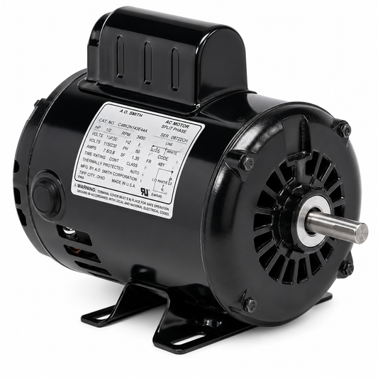 US Motors Air Compressor Motor  D3CPM1T - 3 HP - 208/230 V - 3450 RPM - Single phase