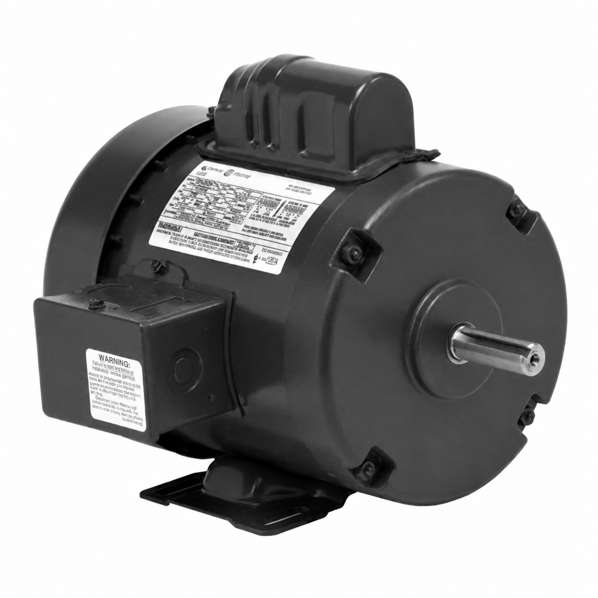 US Motors General Purpose Motors (HVAC/R) T12C2J4 - 1/2 HP - 115/208-230 V - 1725 RPM - Single phase