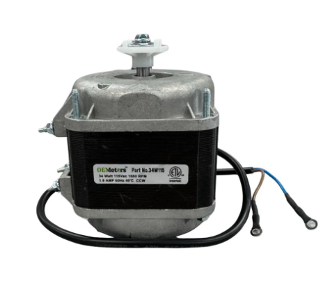 OEMotors Refrigeration Motors (HVAC/R)  34W115 - 34 Watt - 115 V - 1550 RPM - Single phase