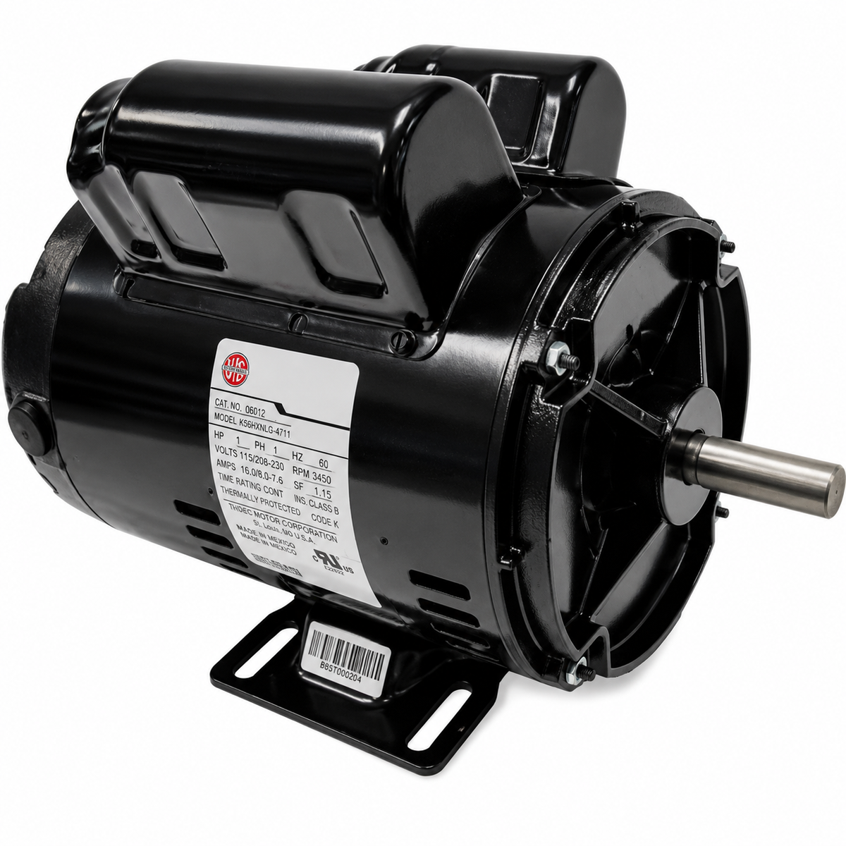 US Motors Air Compressor Motor  3768 - 2 HP - 115/230 V - 3450 RPM - Single phase