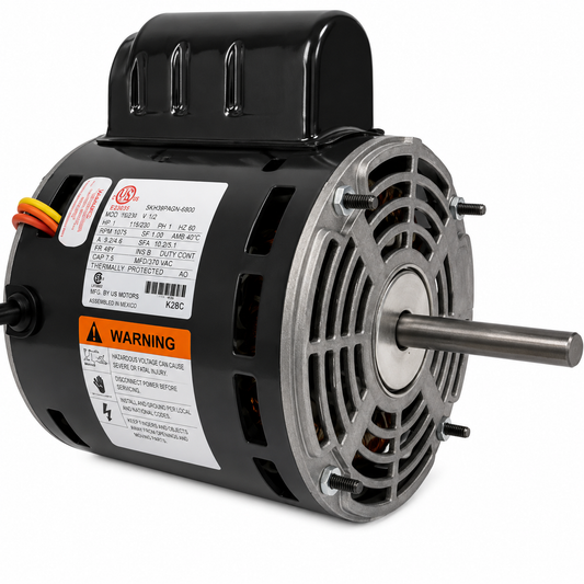 US Motors  Fan & Blower Motors (HVAC/R)  4745 - 1/3 HP - 115 V - 1650 RPM - Single phase