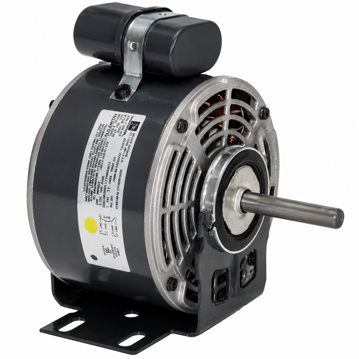 US Motors OEM Replacement Motors (HVAC/R) 6128 - 1/6 HP - 208/230 V - 1550 RPM - Single phase