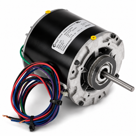 Century Refrigeration Motors (HVAC/R) 613A - 1/15 HP - 115/230 V - 1550 RPM - Single phase