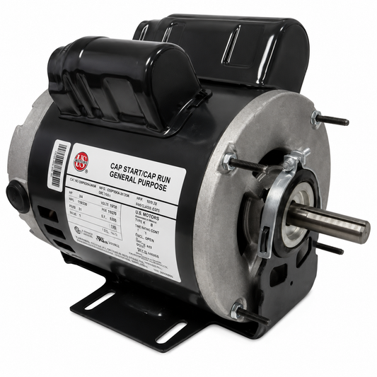 US Motors  Fan & Blower Motors (HVAC/R) 6311 - 3/4 HP - 115 V - 1725/1140 RPM - Single phase
