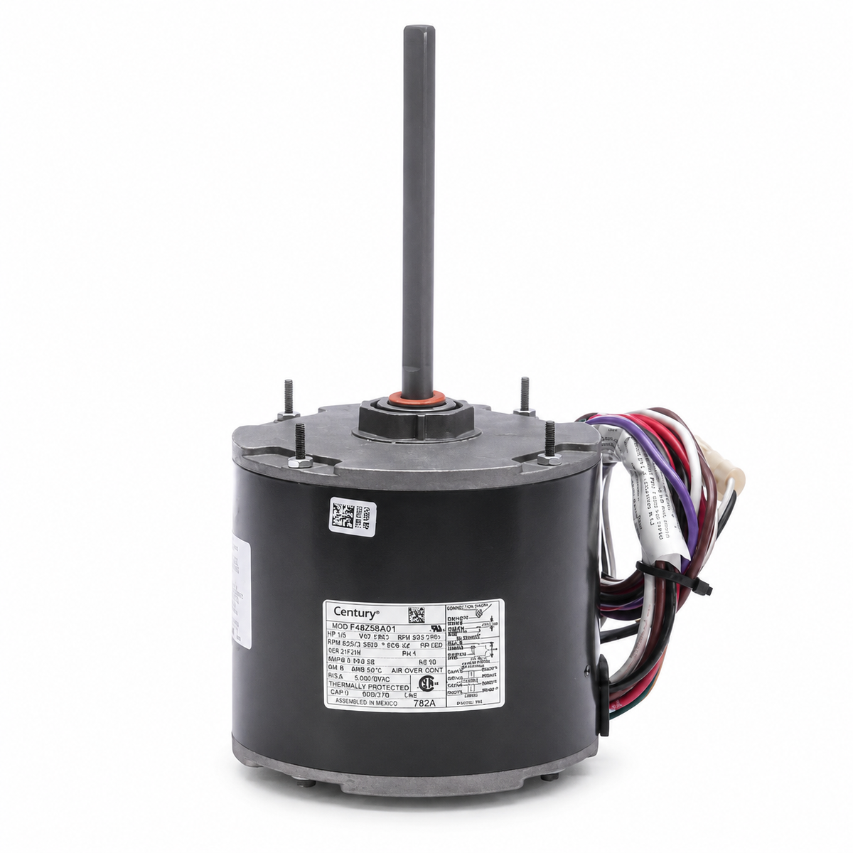Century  Condenser Fan Motors (HVAC/R)  782A - 1/4 HP - 460 V - 1625 RPM - Single phase