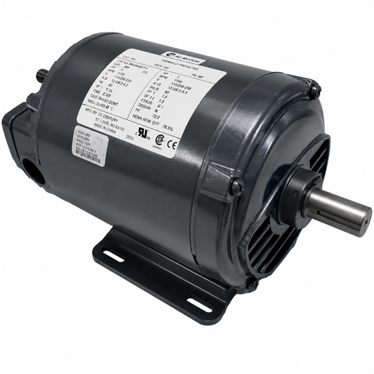 US Motors Three Phase Motor (HVAC/R) D32P2AH - 1.5 HP - 208-230/460 V - 1725 RPM - Single phase
