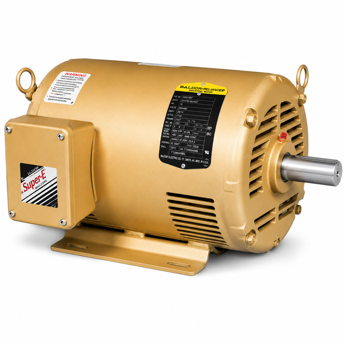 BALDOR EM2513T Industrial Electric Motor 15 HP - 230/460 V - 1765 RPM - Three phase