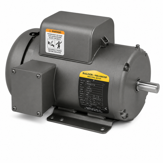 BALDOR L3608T Industrial Electric Motor 5 HP - 230 V - 3450 RPM - Single phase