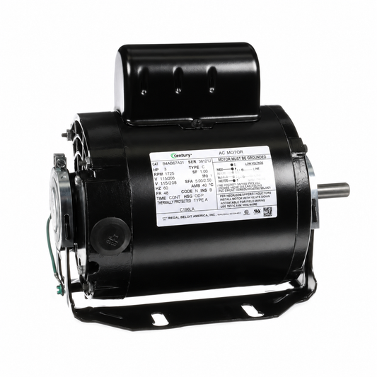 Century Fan & Blower Motors (HVAC/R)  C196LA - 1/4 HP - 115/230 V - 1725 RPM - Single phase