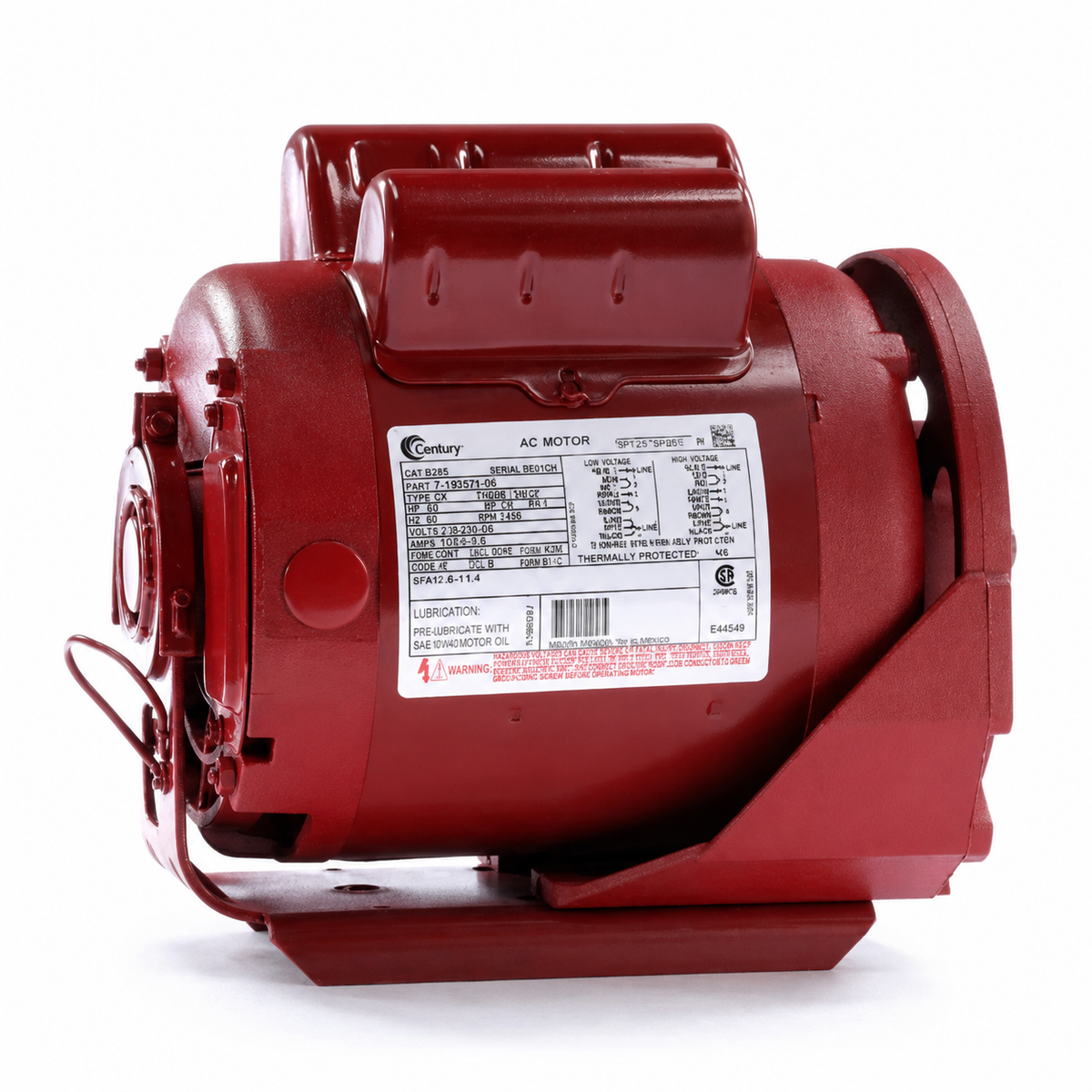 Century Motors Circulator Pump (HVAC/R)  C249 - 1/2 HP - 115/208-230 V - 1725 RPM - Single phase