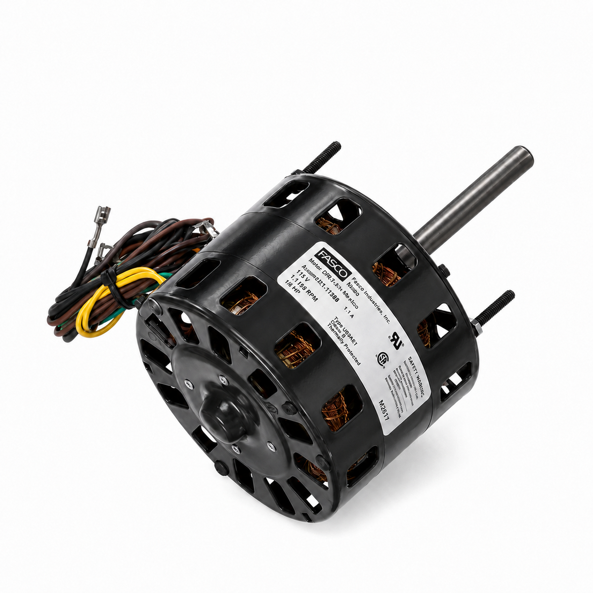 Fasco OEM Replacement Motors (HVAC/R)  D262 - 1/5 HP - 208/230 V - 1075 RPM - Single phase