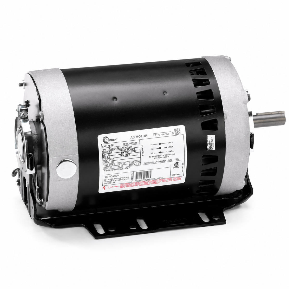 Century Fan & Blower Motors (HVAC/R)  H942L - 1 HP - 575 V - 1725 RPM - Three phase