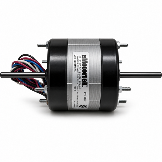 Emotortek  OEM Replacement Motors (HVAC/R)  SS377 - 1/15 HP - 115 V - 1550 RPM - Single phase